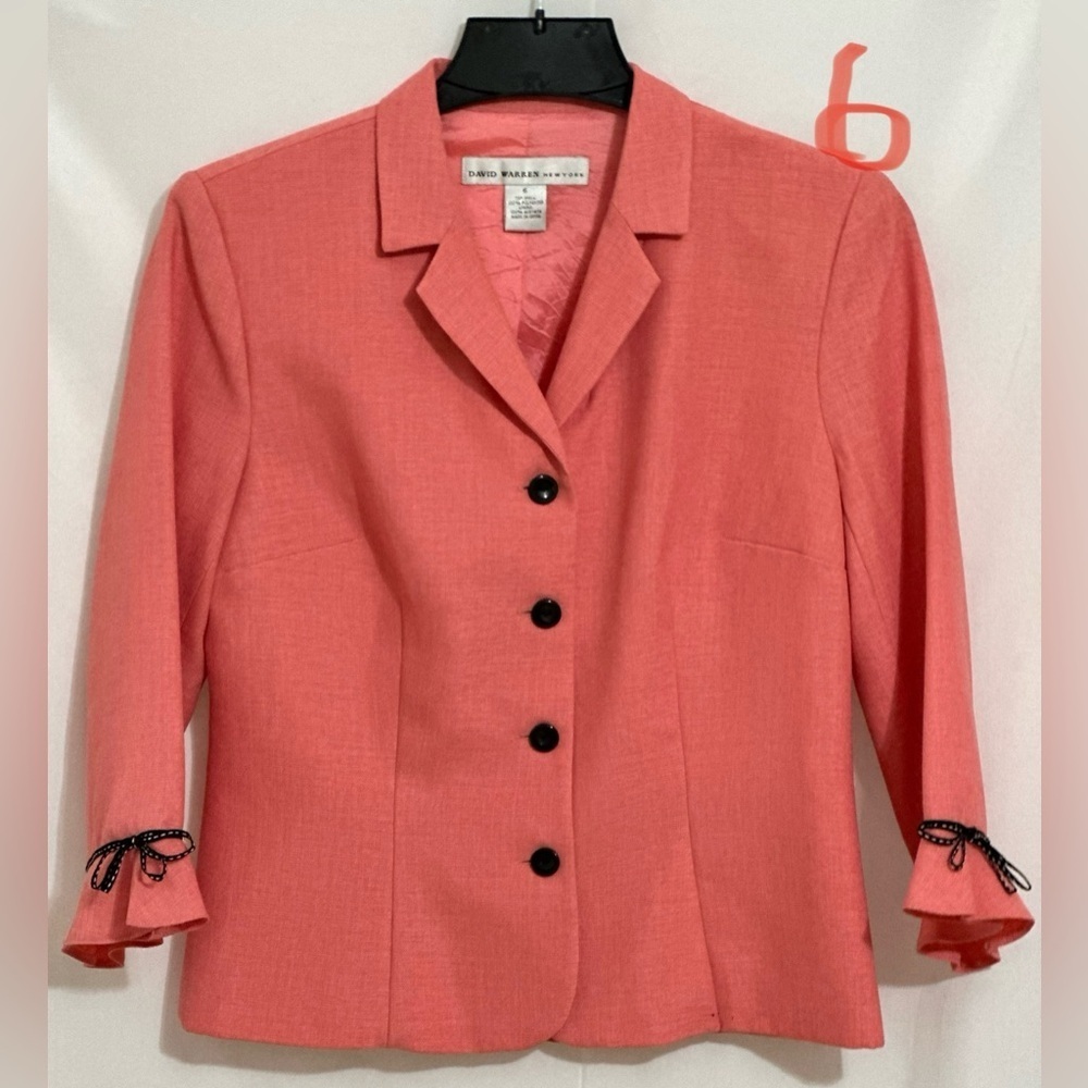 LADIES BITTERSWEET JACKET WITH BLACK BOWTIE SLEEVES